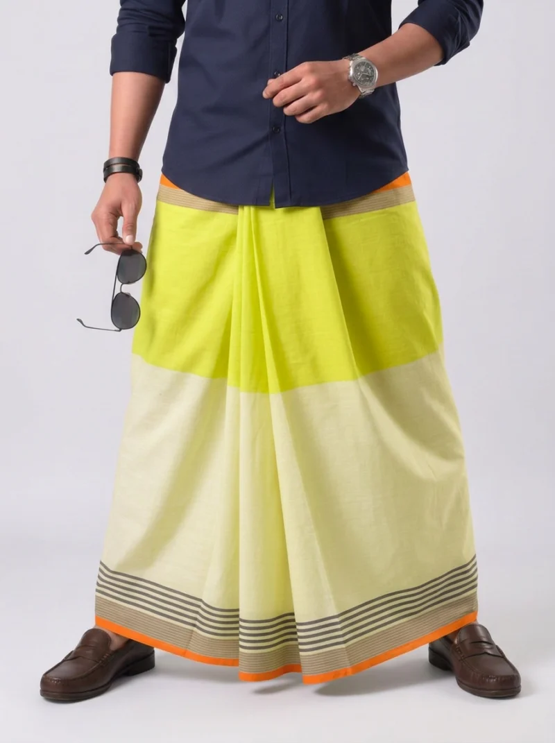 fashn-export-1788102408115 কোডঃ TE 7 - Super Soft TWO PART Lungi - Image 1