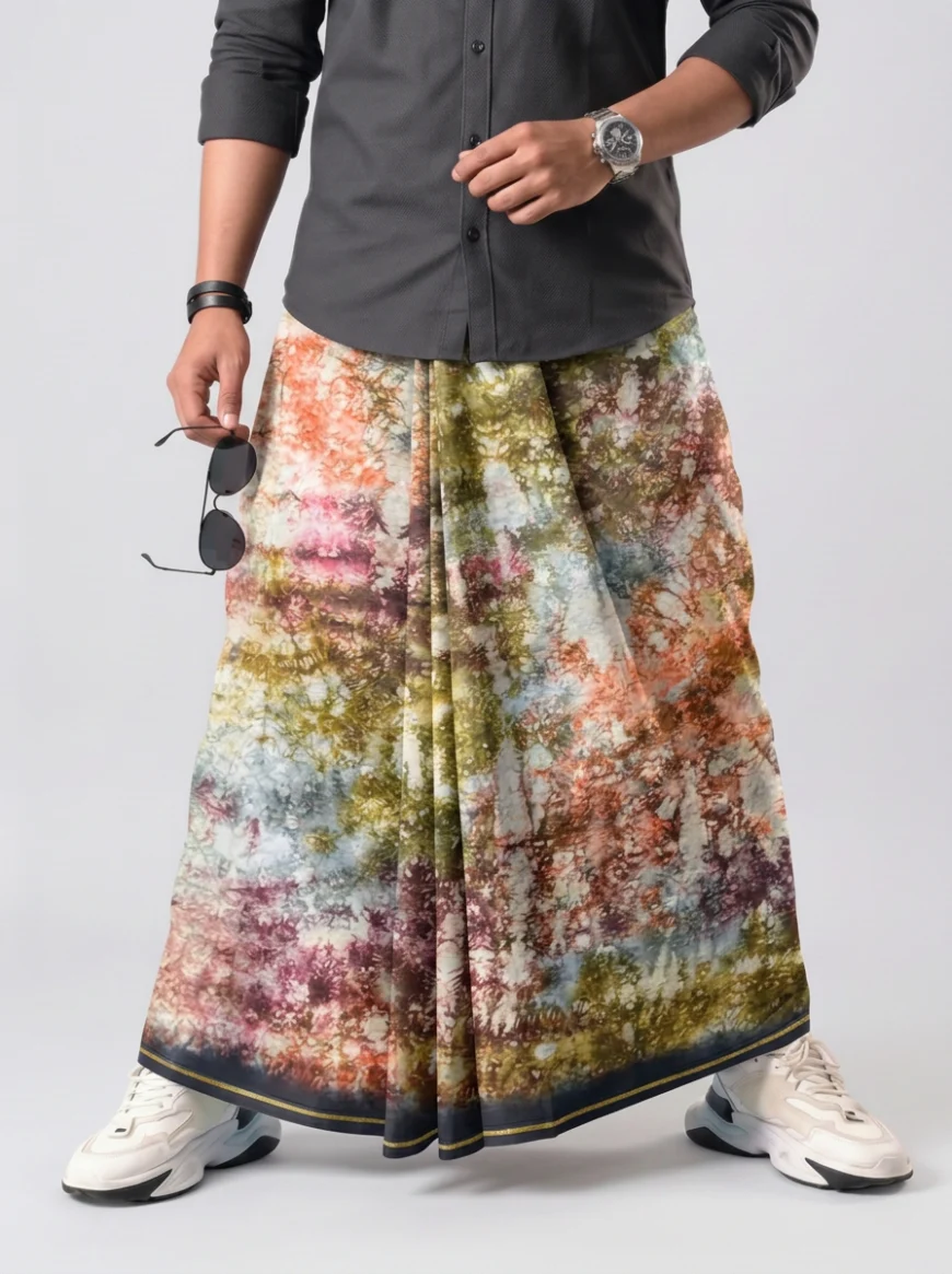 fashn-export-1788943752842 কোডঃ BK 6 - Luxurious Batik Lungi - Image 1